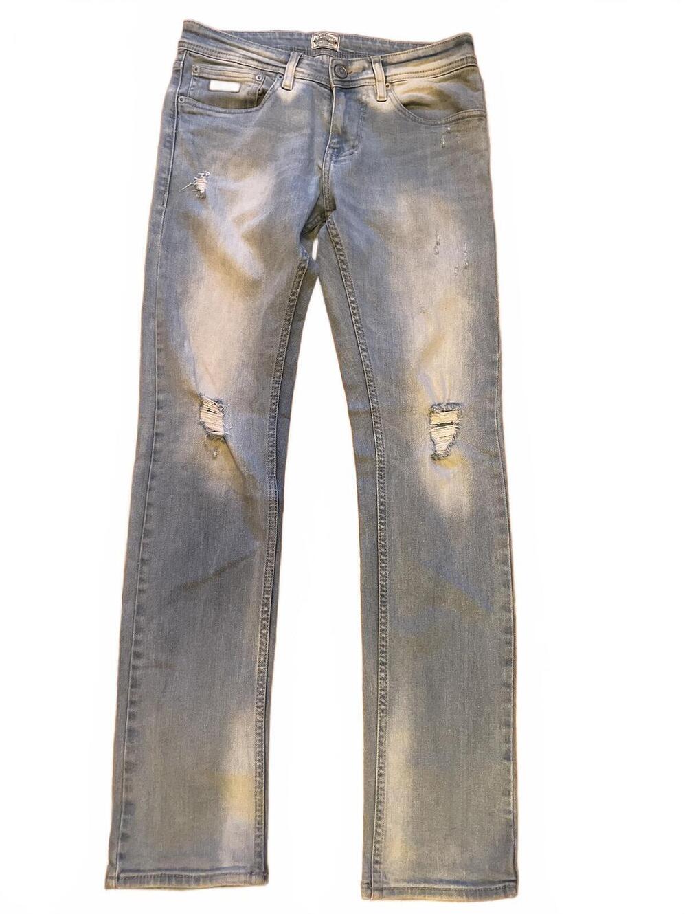 Jack & Jones Vintage Slim Fit Jeans Light Distressed Size 30